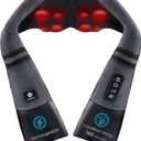 Etekcity FSA Eligible Cordless Neck Massager with Heat for Pain Relief Deep Tissue, FSA Wearables, Rechargeable Shiatsu Back Shoulder Massage Tool, Best Gift for Mother, Father, HSA Items