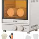 VEVOR Sublimation Oven Machine, 13 Qt, Fits 20oz Tumblers, with 1 Heat Air Gun, 50 Shrink Films, 1 Tape and 2 Heat Gloves, Oven for Sublimation Blank Tumblers, Mugs, Bowls, Off-White