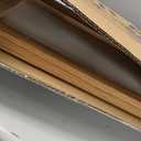Framed Long Narrow Abstract Neutral Brown Rustic Vertical Wall Art, 14x56