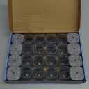 Ansible 24 Pcs Chair Leg Floor Protectors Square, Silicone Felt Furniture Leg Pads Caps Covers for Hardwood Floors (Fit:1-1/16" to 1-5/8") (Clear)