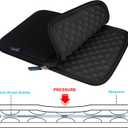 Lacdo Tablet Sleeve Case for 11 inch iPad A16 / 11 inch iPad Air M4 M3 M2 / 11" iPad Pro M5 M4 / 10.9" iPad /10.2" iPad /10.9" ipad Air / 11 Inch Samsung Galaxy Tab A9+ Bag, Fit Magic Keyboard, Black