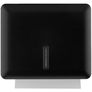 Multifold Paper Towel Dispenser Wall Mount (Black), Folded Hand Towel Dispenser for Bathroom/Restroom (Holds up to 300 Towels), Commercial Paper Towel Holder, Trifold Paper Towels Dispenser by EnBath