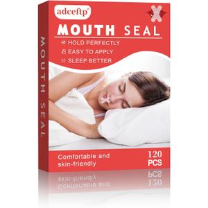 Mouth Tape for Sleeping Gentle Transparent White Tape 240 Pcs - Hypoallergenic for Sensitive Skin, Painless Removal, Breathable Comfortable to Exercise, 4 Packs