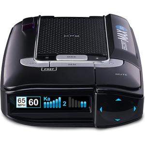 Escort MAX 360 Laser Radar Detector - GPS, Directional Alerts, Dual Antenna Front and Rear, Bluetooth Connectivity, Voice Alerts, OLED Display, Apple CarPlay and Android Auto Compatible