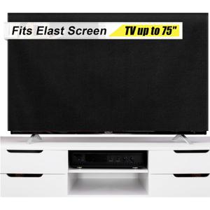 Fanfanwin 75''W x 42''H Textile Anti-scratch TV Cover for Moving Fits TV Screens up to 70"-75" Heavy Duty Tear resistance Flat Screen Protection During House Moving, Storing, or Home Renovation (Black)
