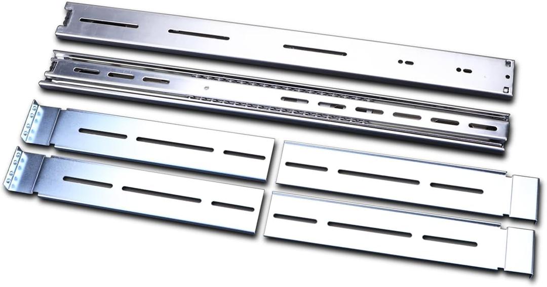 Rosewill Rackmount Sliding Rail Kit for 2U to 5U Chassis (Adjustable 20" to 33.5" Depth) 3-Section for Standard Rack/Server Case/Rackmount Case - RSV-RL20HV2