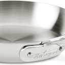 All-Clad D3 3-Ply Stainless Steel Fry Pan 7.5 Inch Induction Oven Broiler Safe 600F Pots and Pans, Cookware Silver