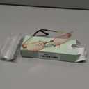 LASPOR Wing Shape Lens Rimless Sunglasses for Women Men Party Glasses (Dark Blue)