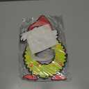 4PCS Christmas Door Sign Xmas Decorations Merry Christmas Tree Ornaments Wall Decor Wooden Door Hanging Green Wreath for Xmas Indoor Party Supplies