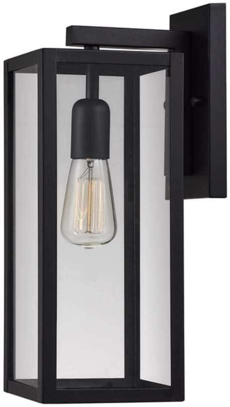 Globe Electric Vintage 1-Light Matte Black Hurley Wall Sconce
