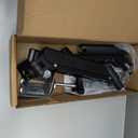 WALI Single Monitor Mount for 13-34 inch Screens, Adjustable Gas Spring Single Monitors Arm, Regular Screen up to 32 inch, 26.4lbs, Computer Monitor Stand for Desk, VESA 75/100mm (GSMP001N), Black