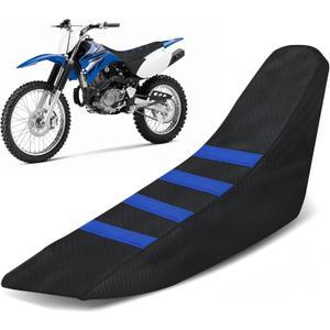 Dirt Bike Seat Cover for TTR 125 TTR 125 2000-2025 Motorcycle Dirt Pit Bike Blue/PVC Wear-Resistant Non-Slip/Gripper Soft