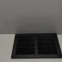 Fits 14x8 Duct Opening | Steel Baseboard Return Air Grille by Handua | Vent Cover Grill | 7/8" Margin Turnback [Depth] to Fit Baseboard | Black | Outer Dimensions: 15.75"W X 9.75 "H