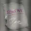 RSLOVE Women Sexy Lingerie Set - 3 Piece Bra and Panty Sets with Lace Kimono Robe Sleepwear Mesh Nightgown (Large, White)