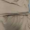 CozyLux King Size Comforter Set Khaki - 7 Pieces Bed in a Bag King, Luxury Soft Bed Set for All Seasons, Bedding Set with Down Alternative Comforter, Sheets, Pillowcases & Shams