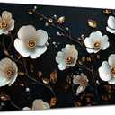 XEGTHOB Floral Wall Art Canvas - Abstract Flower Print Posters for Home Decoration, Living Room & Bedroom Wall Decor Framed 10x20 inch