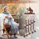 Cat Wind Chimes for Outside,Memorial Wind Chimes Gifts for Women and Grandma,Patio Garden Decor,Windchime in Loving Memory Outdoor Decoration for Yard, Patio, Porch, Lawn, Landscape