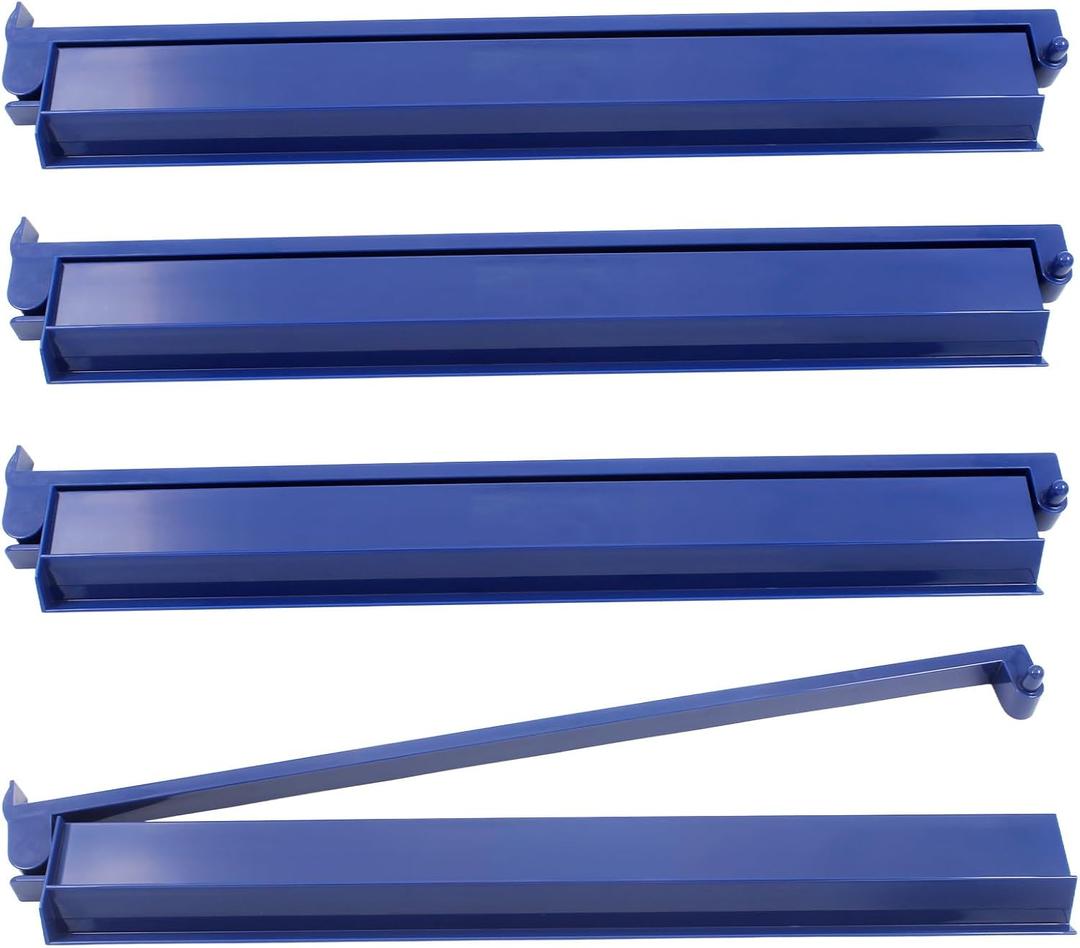 Mahjong Racks with Pushers 18.7'' Dark Blue American Mahjong Set of 4
