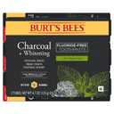 Burt's Bees Toothpaste, Natural Flavor, Charcoal Fluoride-Free Toothpaste, Zen Peppermint, 4.7 oz, Pack of 3