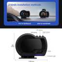 wiiyii obd2 Gauge Display Heads up Display for Cars Car HUD Head Up Display P6, OBD+GPS Smart Gauge, obd2 Speedometer with Speed,RMP,Water Temperature,Overspeed Alarm,Works Great for Most Cars