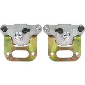Front Left Right Brake Calipers Set with Pads Compatible with Polaris ATV Sportsman 400 500 Big Boss 350L/400L/500 6X6 Magnum 425 4X4 Trail Boss 350L 4X4 Xplorer 400 Part # 1910309 1910310