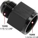 16AN Female to 12AN Male Flare Reducer Adapter Fitting Connector Aluminum Black