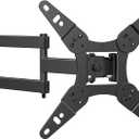 32+ 40 inch Full Motion TV Wall Mount for 13-43" TVs & Monitor, 360 Rotating Small TV Mount Bracket, Articulating Swivel Tilting Extension, Max VESA 200x200mm, Single Studs, 55 lbs