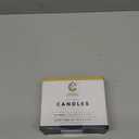 Candle Charisma 50 Yellow Spell Candles - 4" Unscented Paraffin Chime Candles, Smokeless & Dripless, Colored Candles, Long Burn Time 1/2 Inch Taper Candles for Rituals, Witchcraft and Parties