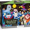 Mudpuppy Haunted Graveyard â€“ 100 Piece Glow in The Dark Jigsaw Puzzle with a Scary Scene of Monsters and Creatures and Hidden Spooky Details in The Dark