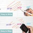 2 x Magnetic Dry Erase Calendar Set  14x11 Monthly & Weekly Planners for Refrigerator  Stain-Resistant Surface with Markers & Magnetic Board Eraser (2PCS, white)