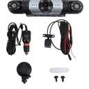 4 Channel Car Dashcam, Front Rear Interior Camera System with 1080P Resolution, Parking Monitor and WiFi Connection for Vehicle Security and Accident Evidence