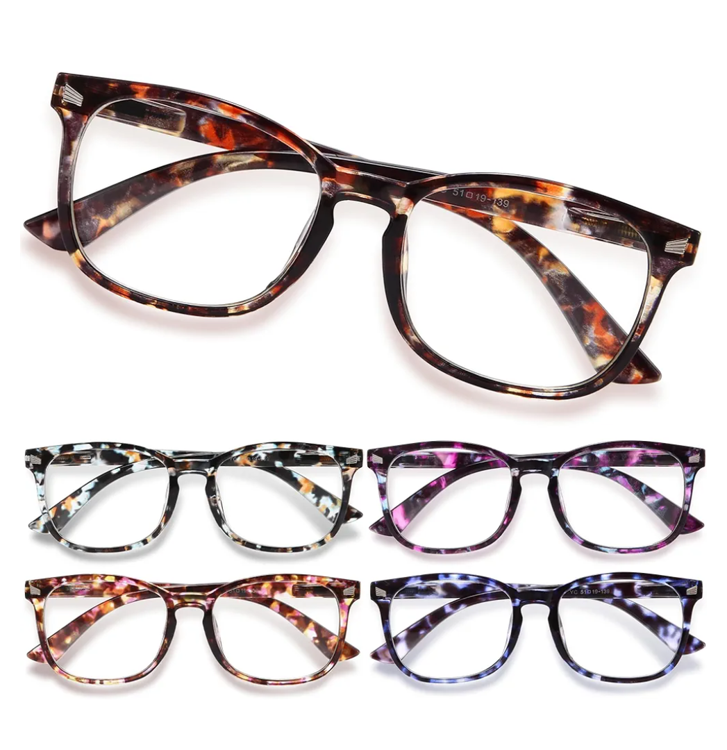 CCVOO Reading Glasses for Women/Men, Eyeglasses, Blue Light Readers for Women/Men, Computer Eye Glasses, Cheaters, +1.25
