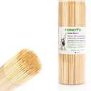 [200 PCS] 6 inch Bamboo Skewers, Premium Wooden Skewers Without Splinters, Skewers for Grilling, BBQ, Appetizer, Fruit Kabobs, Chocolate Fountain, Cocktail Toothpicks, and Food Skewer Sticks.