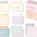 Monolike Day-by-day Card, Happy birthday - Mix 36 Mini Single cards, 36 envelopes, 36 stickers Package