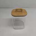 Sweejar 3 qt Glass Jars for Laundry Room Organization, 96 oz Laundry Pods Container, Glass Food Storage Jars with Airtight Lid, 1 Pack, Hand Lid