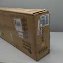 HITNET 5 Tier Bamboo Shelf, Tall Narrow Bookcase, Freestanding Bathroom Storage Unit with Adjustable Shelves, Modern Display Standing Bookshelf for Living Room, Bedroom, Home Office, White