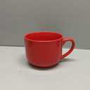50oz large Ceramic Soup Mug with Handles for Coffee, Tea, Ice Cream, Cereal (Red)