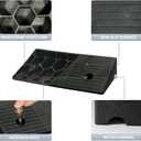 Rubber Curb Ramps for Driveway Curb Ramp 3.1 Inch Rise 2 Pack Threshold Ramp for Low Cars Ramps for Lawn Mower to Shed 7000lbs Load Capacity