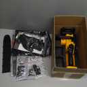 Brushless Electric Chainsaw 12" Cordless Tool Only for Dewalt 20V/60V Battery with Auto Oiler & Security Lock, for Tree Saw Trimming and Branch Wood Cutting (Tool Only)