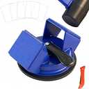 Floor Gap Fixer Tool Heavy Duty 45°Striking Surface Floor Gap Repair Tool Made of Iron & Enhanced Suction Cup with Slot Cutter and 5pcs Sticky Pads for Fixer Laminate/Vinyl Flooring Tools