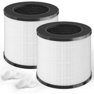 JAP230 Filter Replacement Compatible with STEALTH JAP230AC1 JAP230W JAP230B Air Cleaner Purifier, 3-in-1 Premium Filter with Activated Carbon, 2 pack