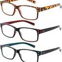NORPERWIS Reading Glasses 5 Pairs Quality Readers Spring Hinge Glasses for Reading for Men and Women (5 Pack Mix Color, 0.75)