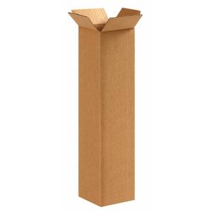 BOX USA Shipping Boxes Tall 4"L x 4"W x 16"H 25-Pack - Corrugated Cardboard Box for Moving, Mailing, Packing, Packaging and Storage