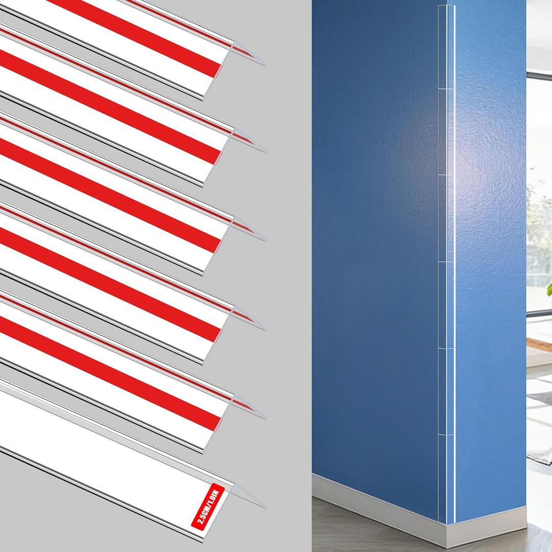 Clear Corner Protectors  Self-Adhesive Baby Proofing Safety Bumpers for Walls, Furniture, Cabinets & Desks  Freely Spliced to Meet Your Needs(6PCS, 2.5x40.6cm/1.0x16in)