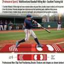 Trainer Mat Baseball, Pitching & Throwing Training Mat for Stride & Stance Practice, Wear Resistant Non-Slip, Portable Indoor/Outdoor Auxiliary Tool for Youth Beginners & Softball Pitchers