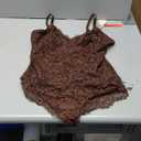 Popilush Shapewear Bodysuit V Neck Tummy Control Backless Lace Tank Tops Sleeveless Thong Bodysuit, XL