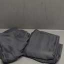 WelvetBLK Grey Blackout Curtains for Bedroom Living Room 63 Inch Length 2 Panels Set, Soft Solid Room Darkening Thermal Insulated Window Treatments, Rod Pocket Dining Room Curtains, Grey, 40" Wx63 L