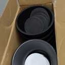 DEDU Bed Risers 6 Inch Heavy Duty 9 Pack, Furniture Risers with Caster Pads Supports Up to 6600 Lbs, Round Couch Risers for Sofas, Couch, Desk or Chair (Black)