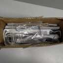 Over The Door Organizer, 5-Tier Extra Large Behind Door Storage with 10 Big Front & 10 Mesh Pockets, 80lb Capacity, Hanging Storage Organizer with Clear Window Kids Toys, Shoes, Diapers, Light Grey