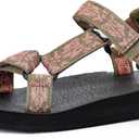 Women's Original Sport Sandals Hiking Sandals with Arch Support Yoga Mat Insole Light Weight Outdoor Water Shoes (7, Pink)